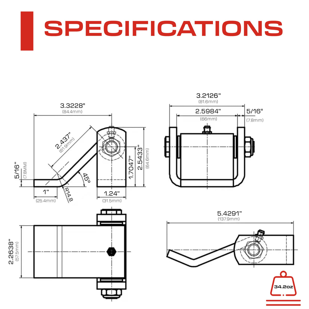 Sidco Supply weldable leaf strap hinge demonstrates permanent attachment for rugged builds