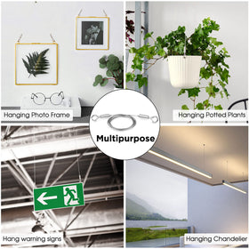 SIDENUO indoor-outdoor hanging setup for mirrors and art