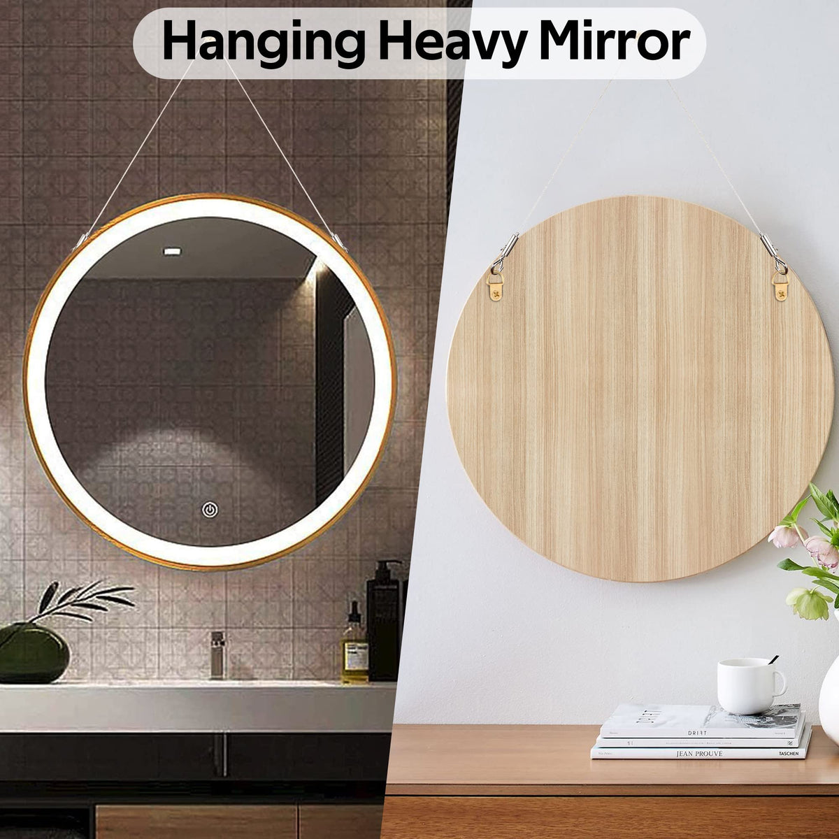 SIDENUO rust-resistant hanging system for indoor and outdoor use