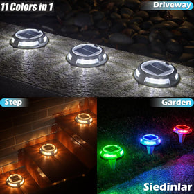 SIEDiNLAR deck and steps lights with easy installation and stable placement.