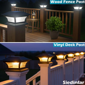 SIEDiNLAR IP44 waterproof post light with durable ABS frame withstands weather.