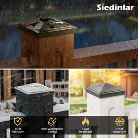 SIEDiNLAR cap being screwed onto a post with included screws