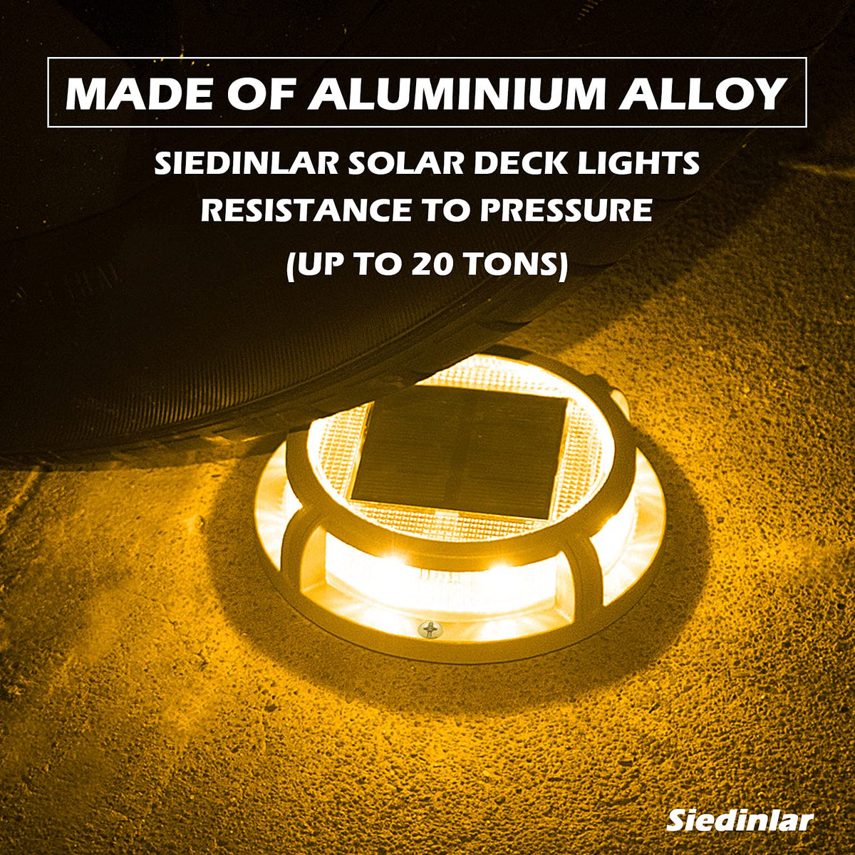 SIEDiNLAR four-pack lights ready for steps and garden paths at night