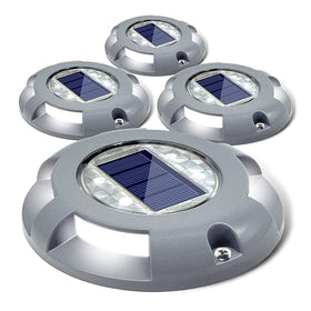 SIEDiNLAR solar deck light on dock guiding walkway