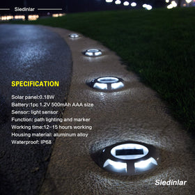 SIEDiNLAR deck light mounted on steps for safe entry