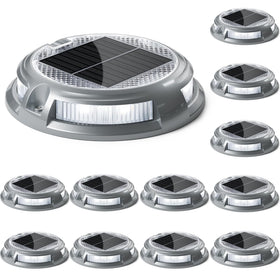 SIEDiNLAR solar driveway lights illuminate pathways for outdoor visibility.