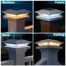SIEDiNLAR solar post cap light fits 4x4 posts, easy installation
