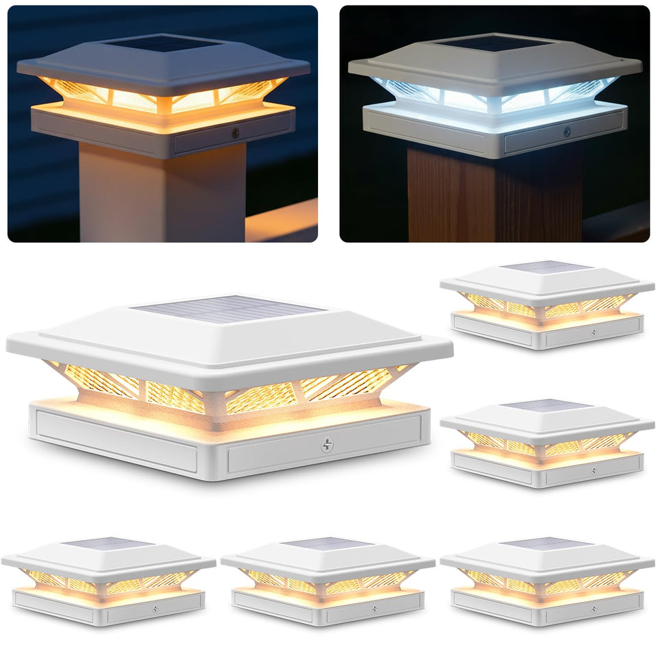 SIEDiNLAR solar post cap light on post enhances night visibility