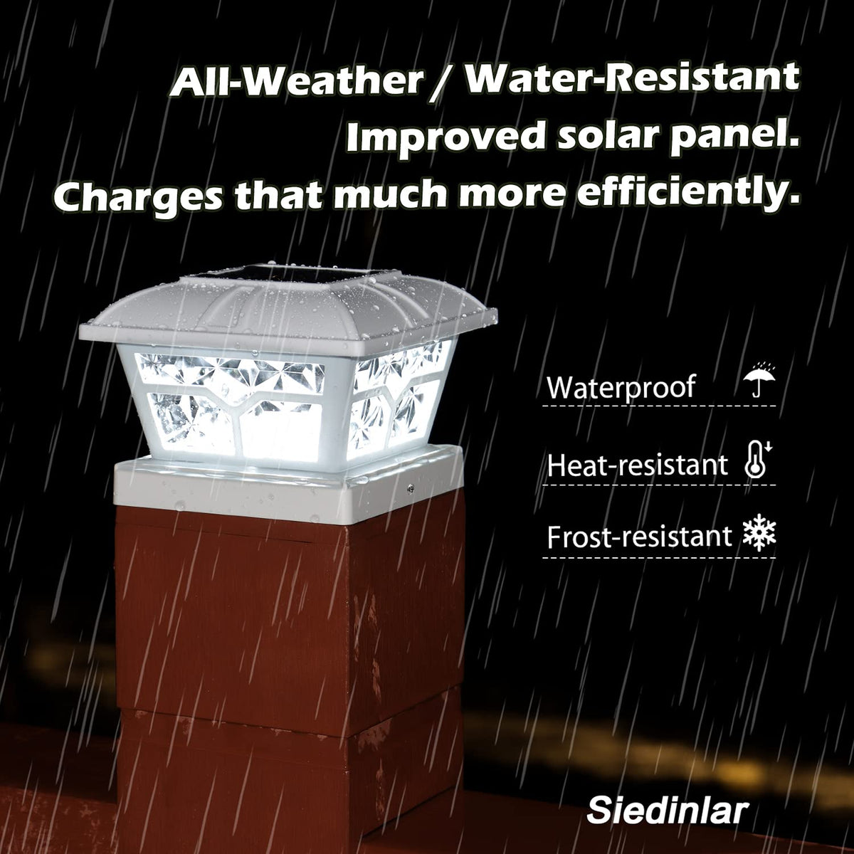 SIEDiNLAR deck installation with multiple posts showcasing easy setup