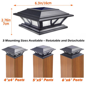 SIEDiNLAR base adapters ensure secure fit for 4x4 to 6x6 posts