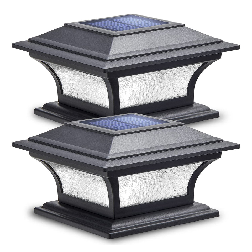 SIEDiNLAR solar post light with two color modes for warm and cool illumination.