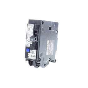 Siemens 15A AFCI plug-on-neutral breaker front view for clean wiring in load centers