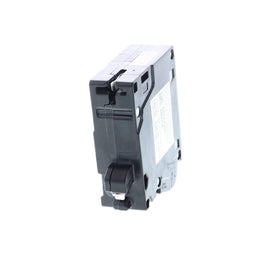 Siemens plug-on-neutral GFCI label on the breaker guiding safe wiring