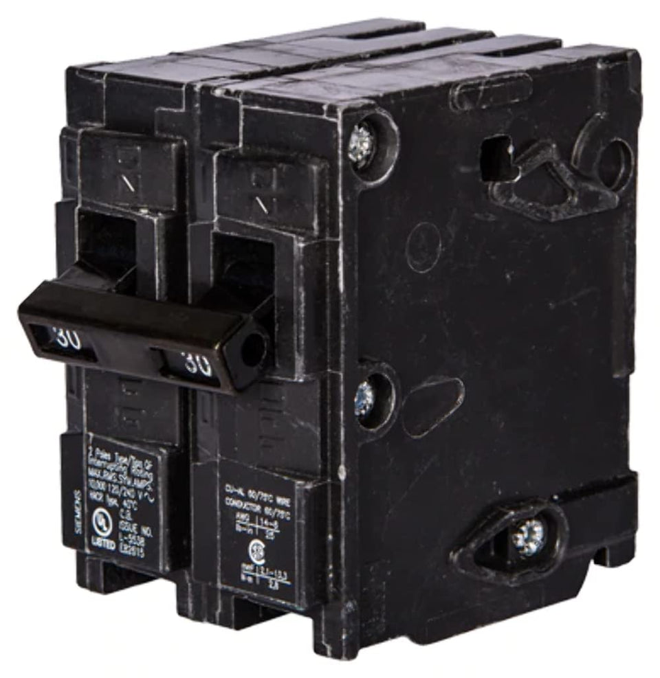 Siemens DP QP 35A circuit breaker ready for plug-in installation in compatible load centers.