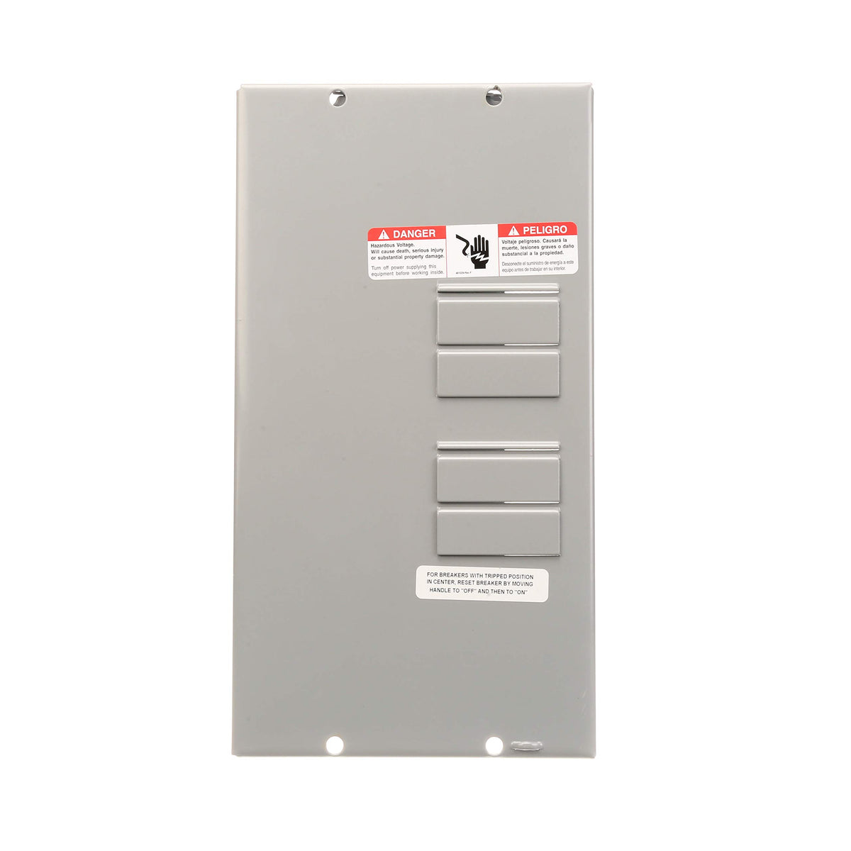 Siemens E0408ML1125SU 4-space 8-circuit layout supports organized electrical circuits.