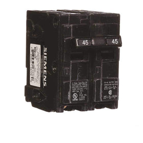 Siemens HIQ245 installed in a load center demonstrates 240V circuit protection.