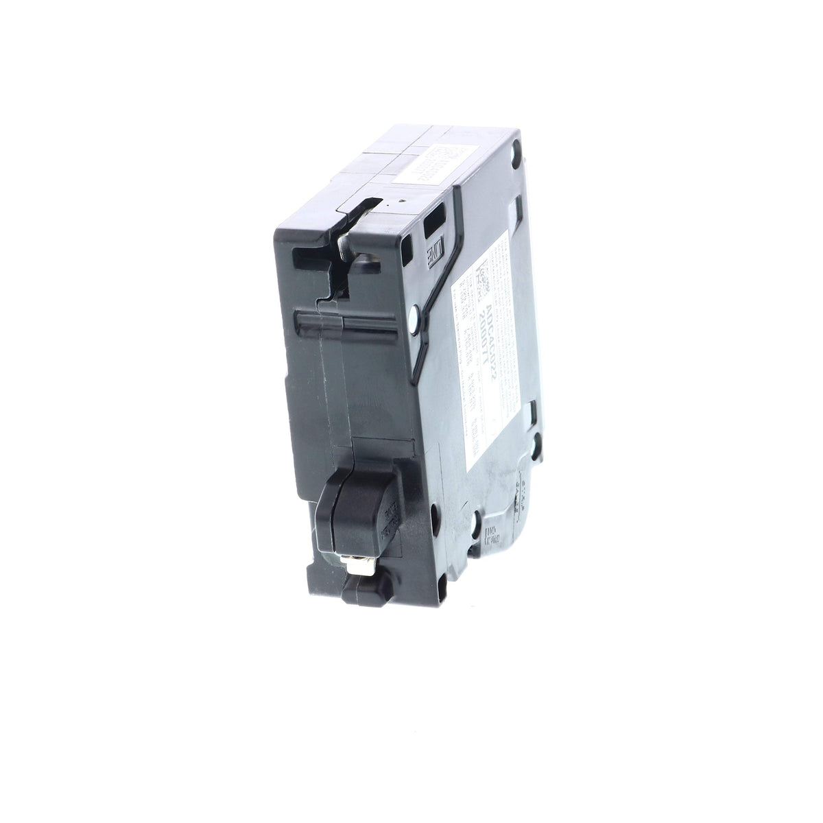 Siemens Q115DFN installation angle view, plug-on neutral setup for safe wiring
