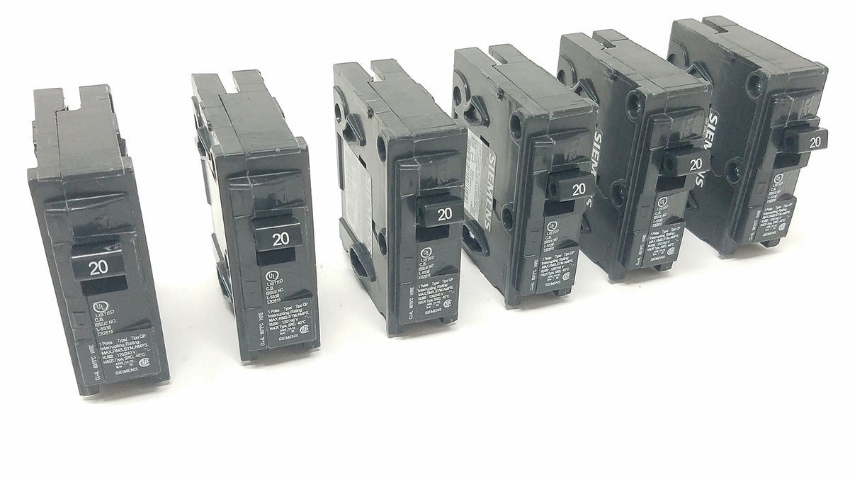 Siemens Q120 6-pack circuit breaker for reliable overload protection at home