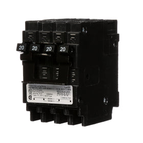 Siemens Q22020CT2 front view shows compact, plug-in design for space-saving panels.