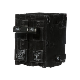 Siemens Q240 40-Amp double-pole QP breaker installed in a panel for overload protection.