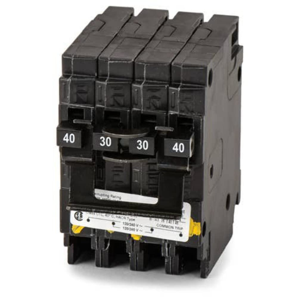 Siemens Q24030CT2 quadplex breaker enabling space-saving two-pole circuits in compatible panels