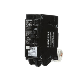 Siemens QF115A front view; compact 1-pole GFCI for reliable home protection.