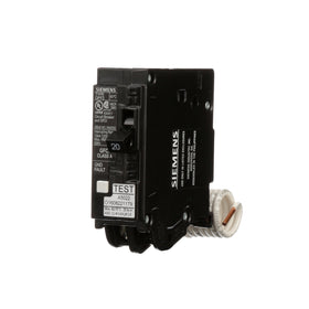 Siemens QF120A front view with self-test indicator for reliable protection.