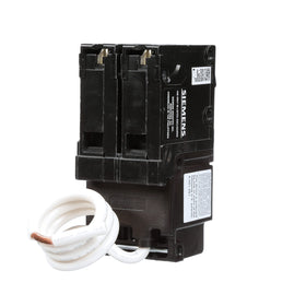 Siemens QF240A wiring installation view highlights secure mounting and clear connections.