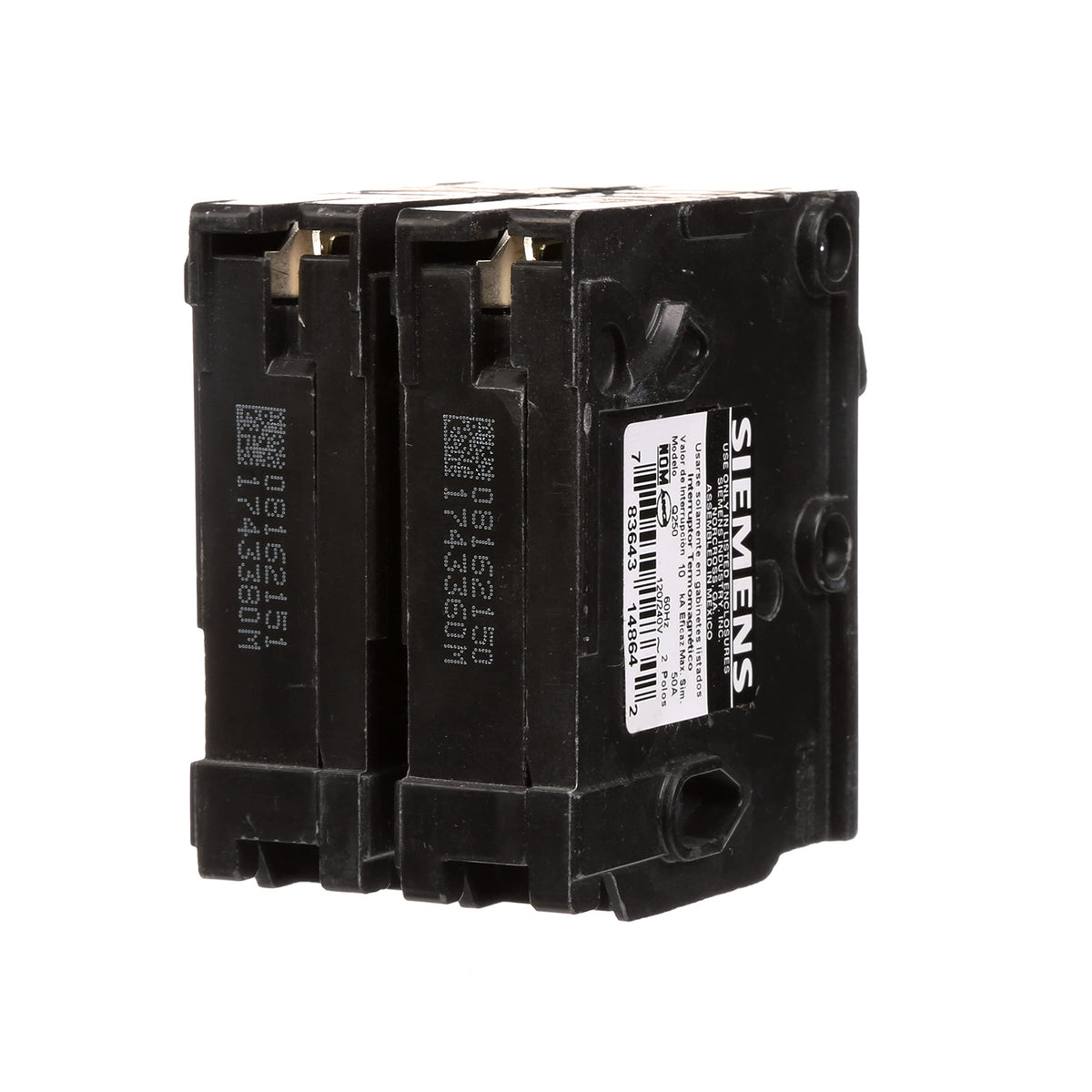 Siemens QP breaker with 10000 AIC rating ready to handle surges