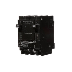 Siemens QSA2020SPD front view showing whole-house surge protection for the panel.