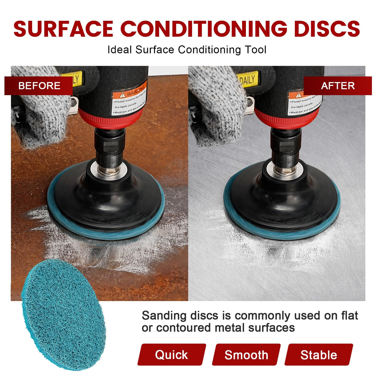 SI FANG Roloc disc pad holder for secure quick changes