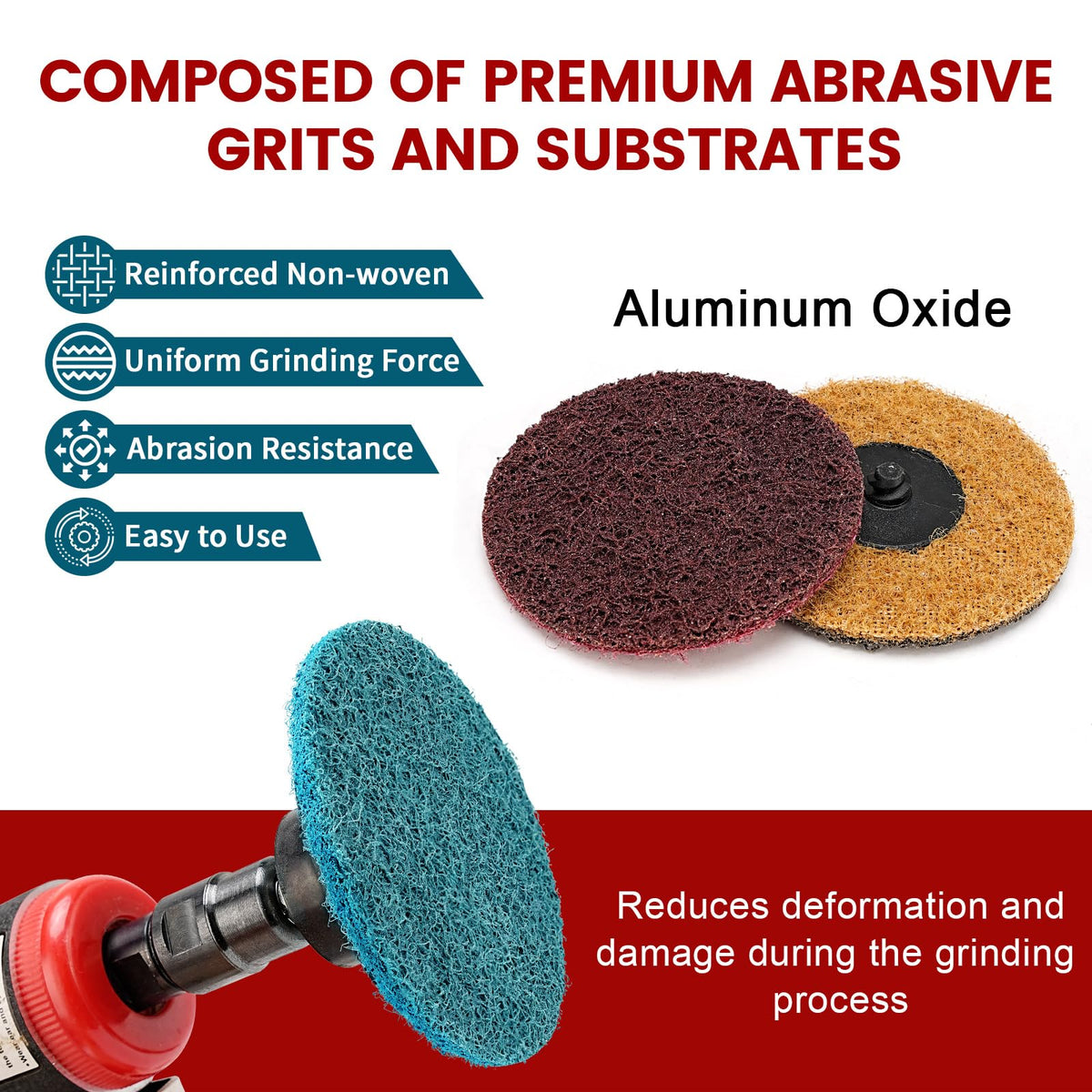 SI FANG coarse brown discs quickly shape rough areas on metal or composites
