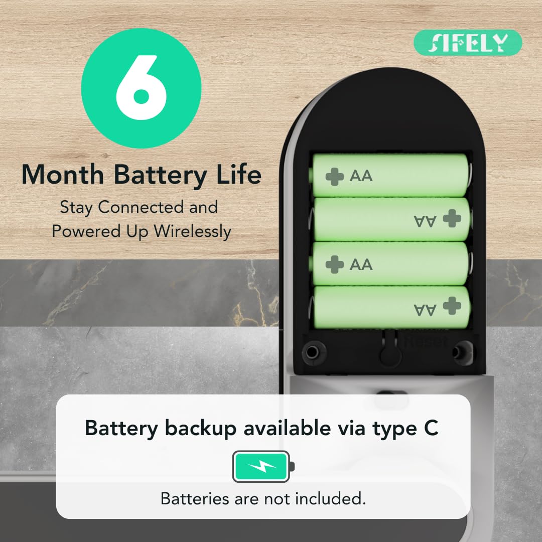 Sifely auto-lock feature ensures consistent door security.