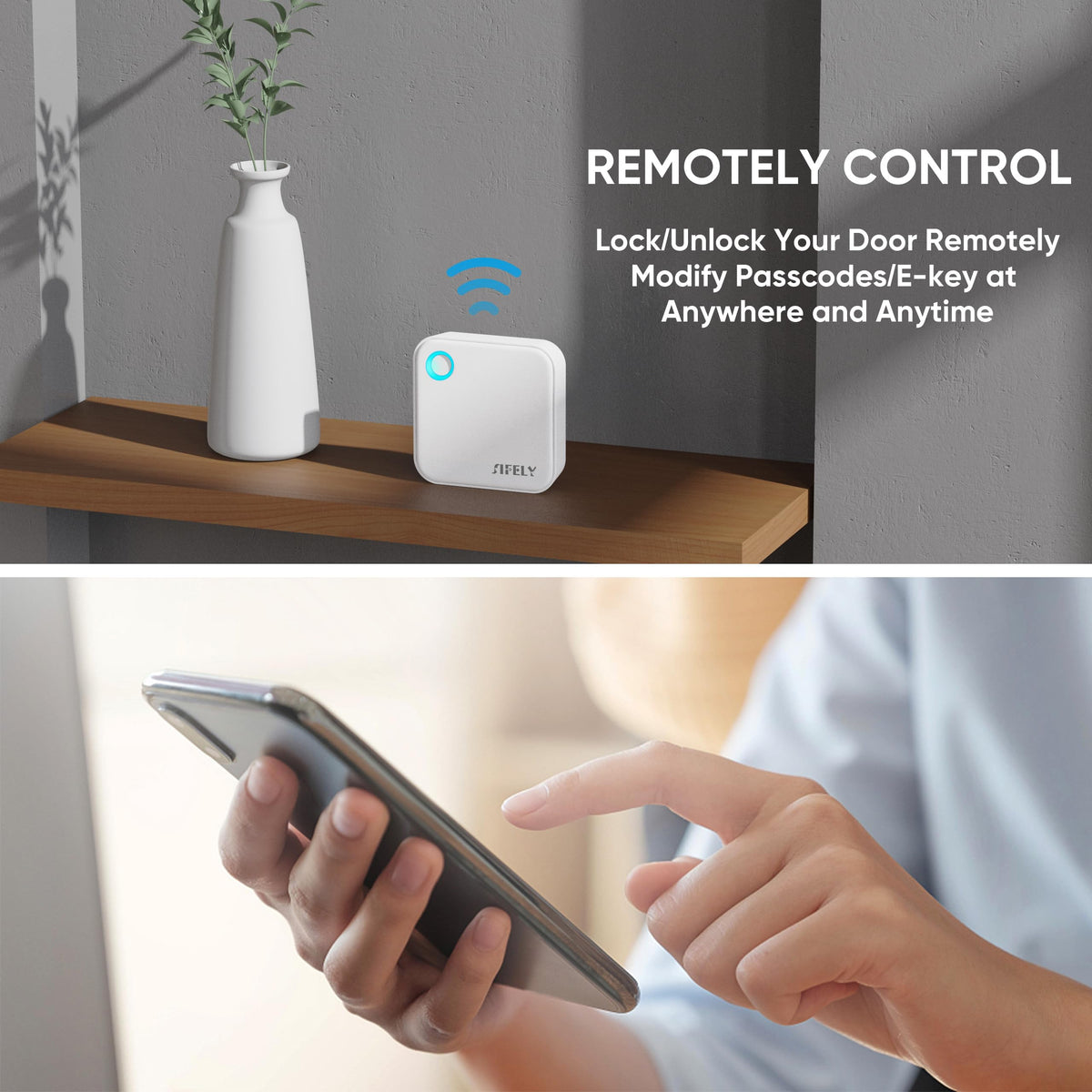 Sifely G5 remote access dashboard enables door control from anywhere.