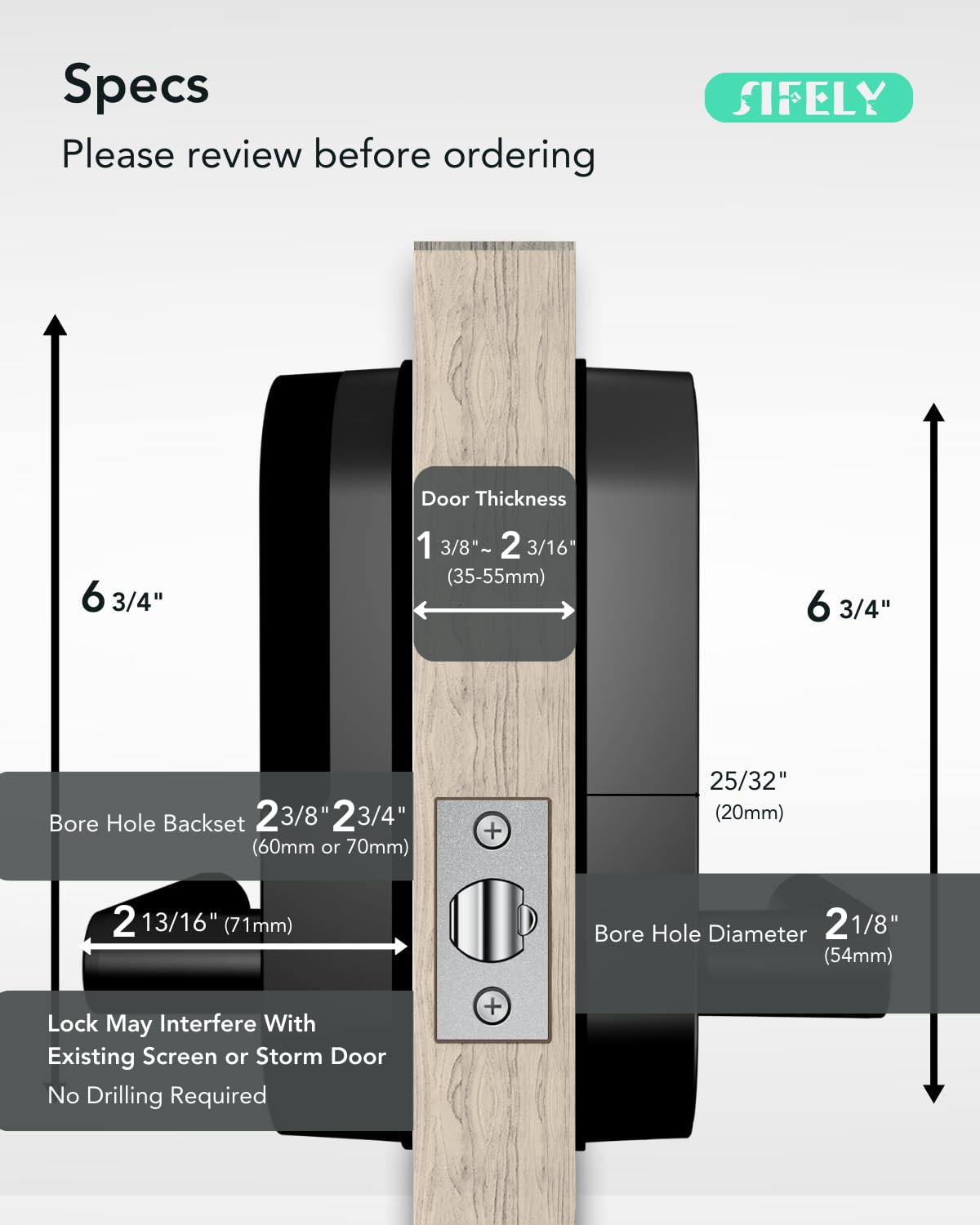 Sifely handle and knob design showcasing easy DIY installation
