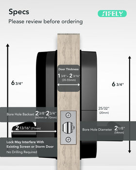 Sifely handle and knob design showcasing easy DIY installation