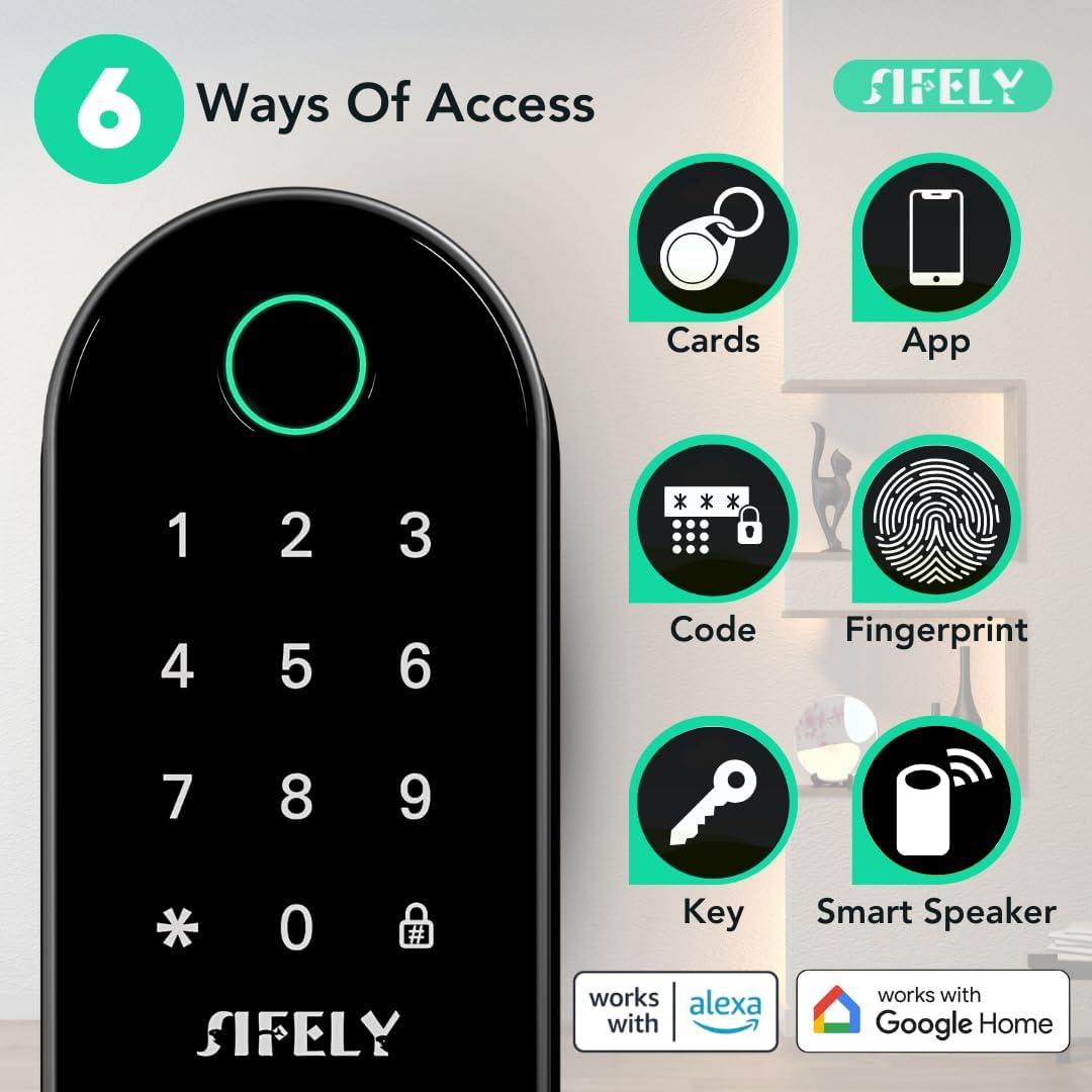 Sifely keypad entry enabling quick, keyless home access.
