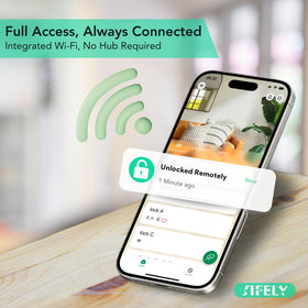 Sifely keypad panel offers convenient guest access without keys.