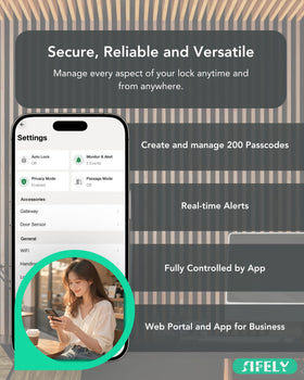 Sifely app control interface for remote lock management and codes