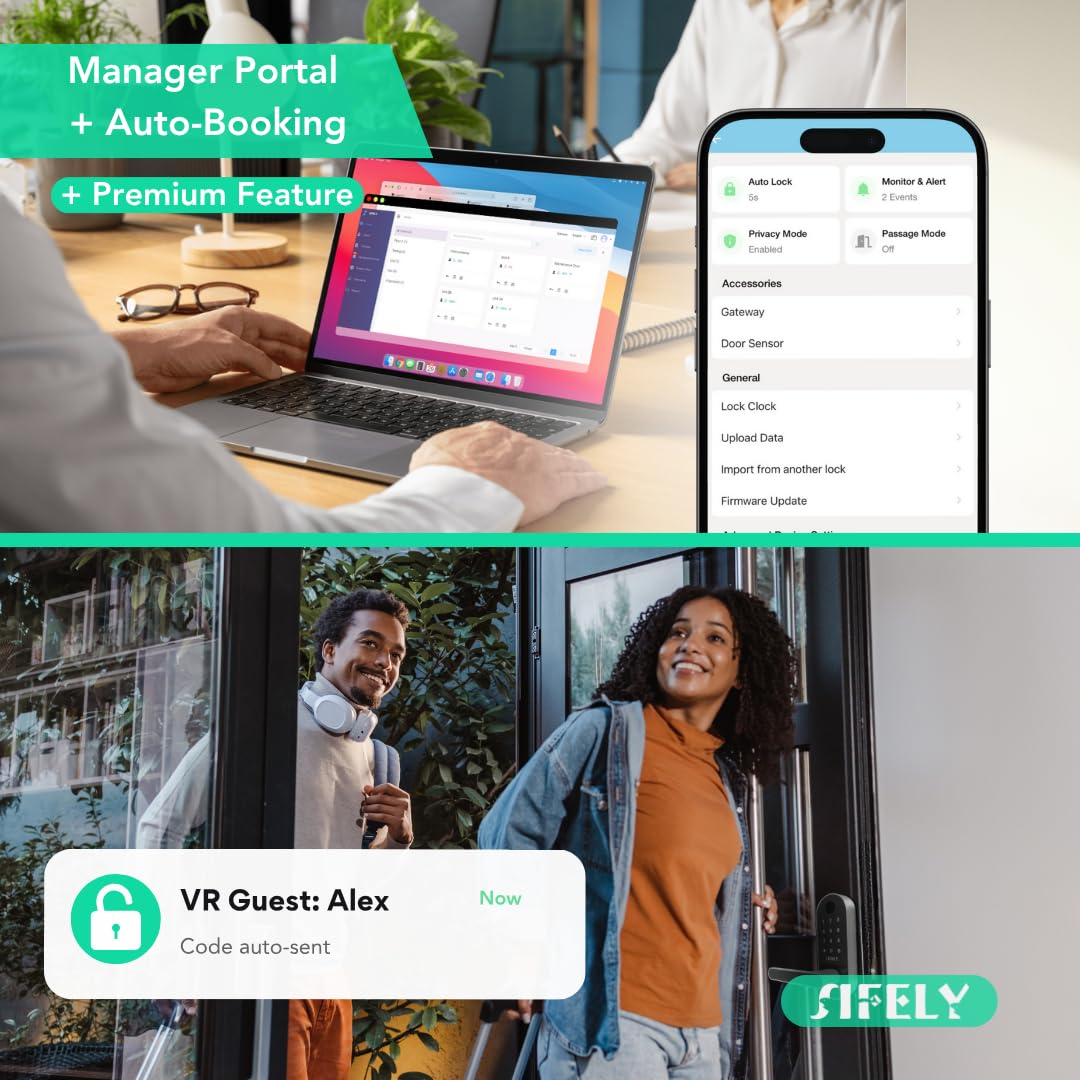 Sifely passcode management dashboard for adding or revoking codes.