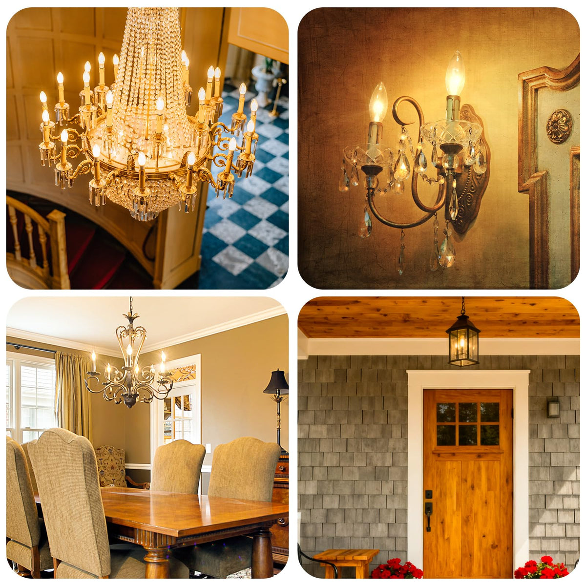 Sigalux E12 base bulb fits chandeliers and sconces