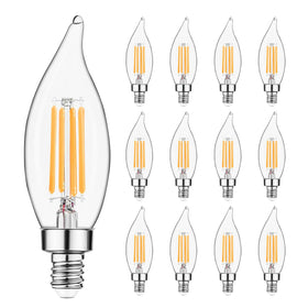 Sigalux E12 candle bulb with 2700K warm white glow for inviting ambiance