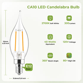 Sigalux E12 candle bulb demonstrates dimmable control for smooth brightness changes.