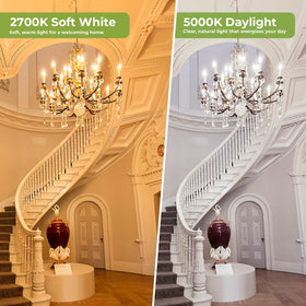 Sigalux E12 base ensures easy installation in chandeliers and sconces.