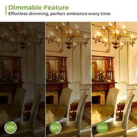 Sigalux vintage-style chandelier bulbs for retro decor lighting