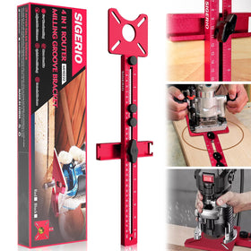 Sigerio rose-red 4-in-1 router bracket product view for precise circle projects