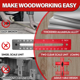 Sigerio jig in use on wood for circle cutting
