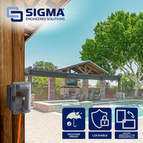 Sigma Engineered Solutions non-metallic junction box protecting wiring in wet areas