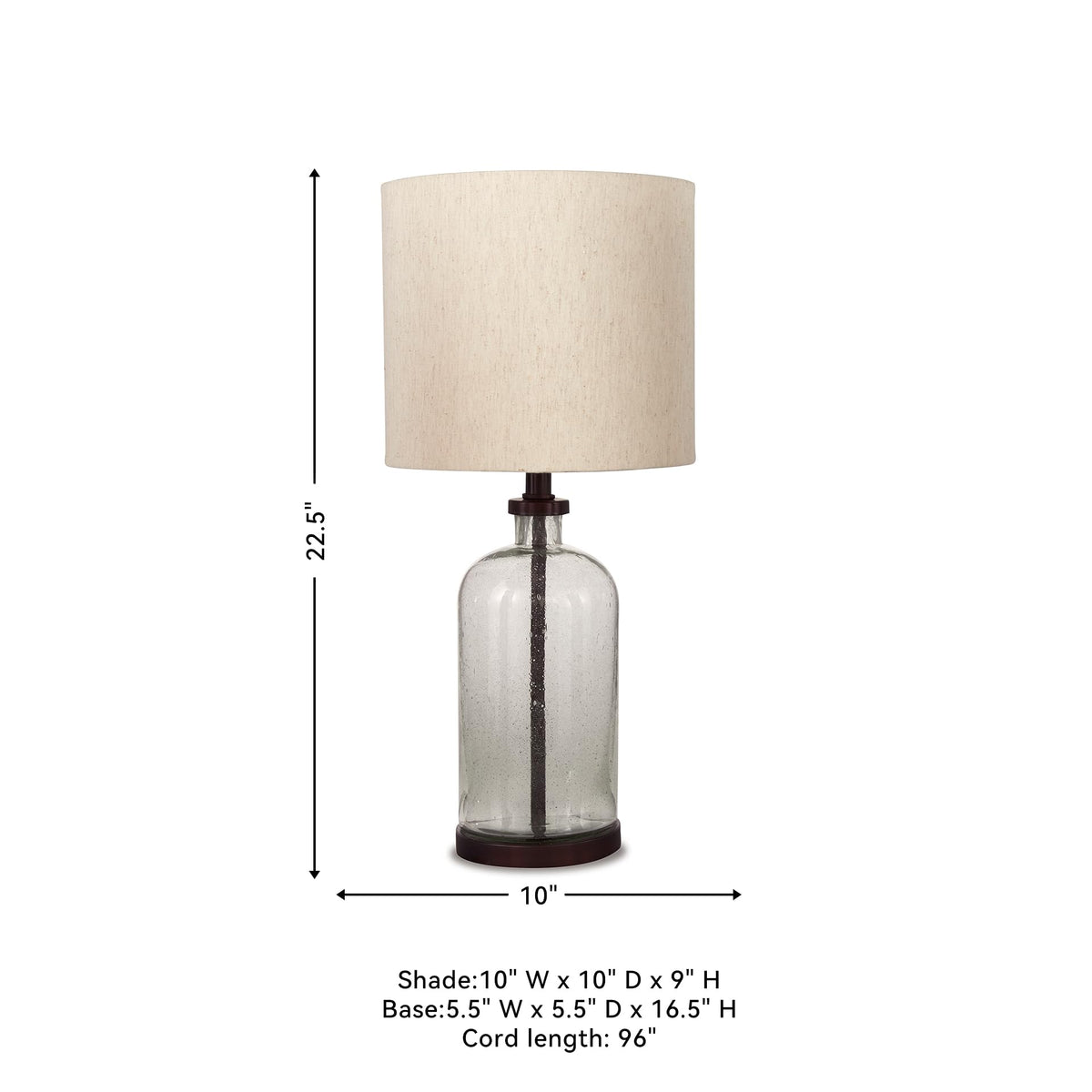 Signature Design by Ashley Bandile bronze-tone finish complements urban farmhouse decor.