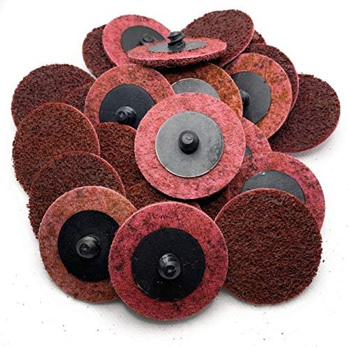 SIGNI R-Type 2-Inch maroon disc removes rust on metal surfaces